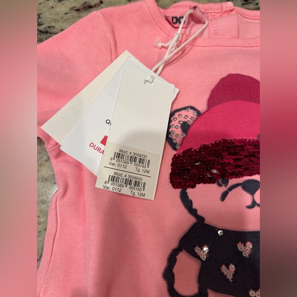 NWT IDO
Sequin Teddy Pajama Set in Pink SIZE 12 monthss - Picture 6 of 7